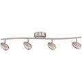 Envirolite 2.6 ft. Brushed Nickel Integrated LED Track Lighting Kit with 4-Lights EVT101727A-35